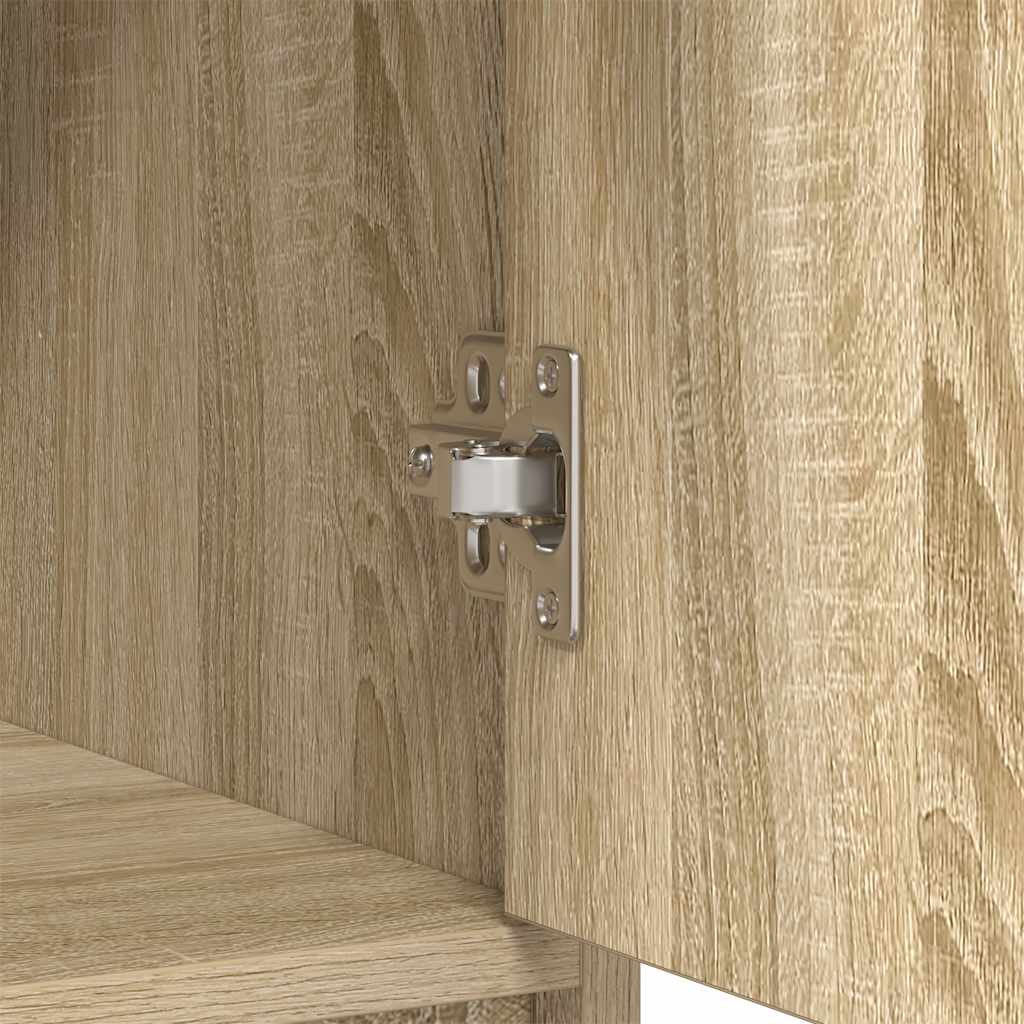 Sideboard with Drawers and Doors Sonoma Oak 70.5x34x74.5 cm